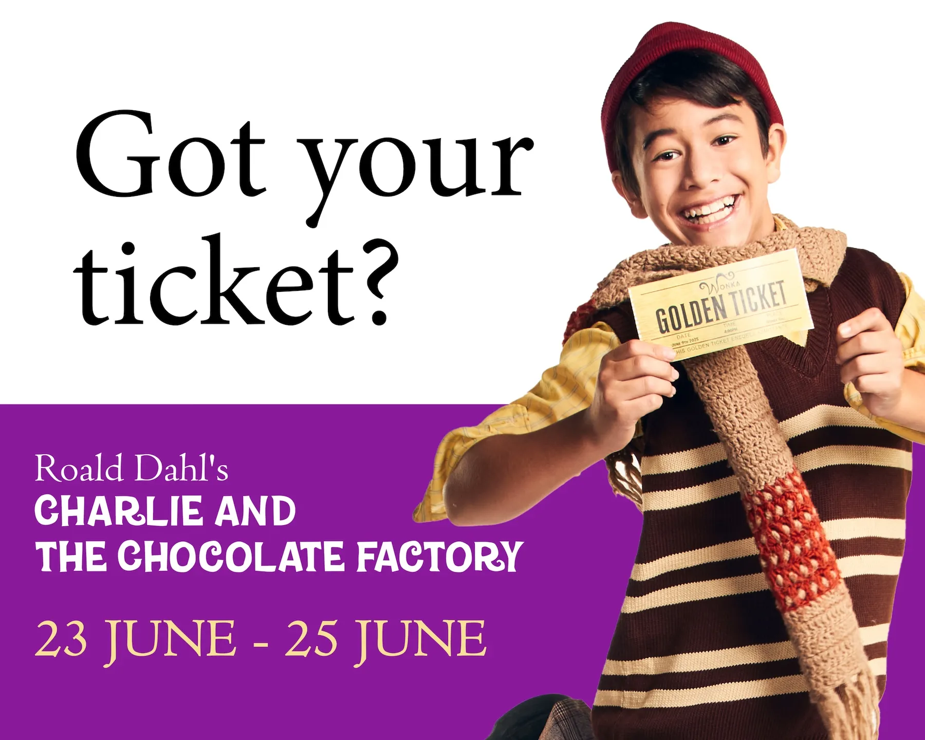 It's showtime! The curtains have opened on Charlie and the Chocolate ...
